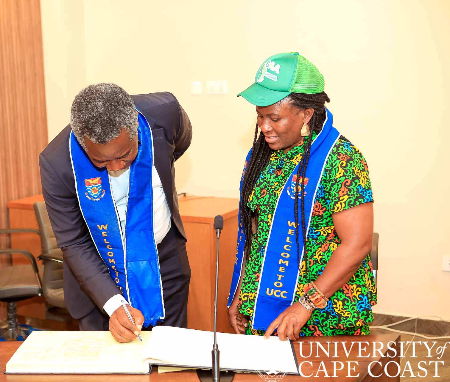 signing of visitor's book