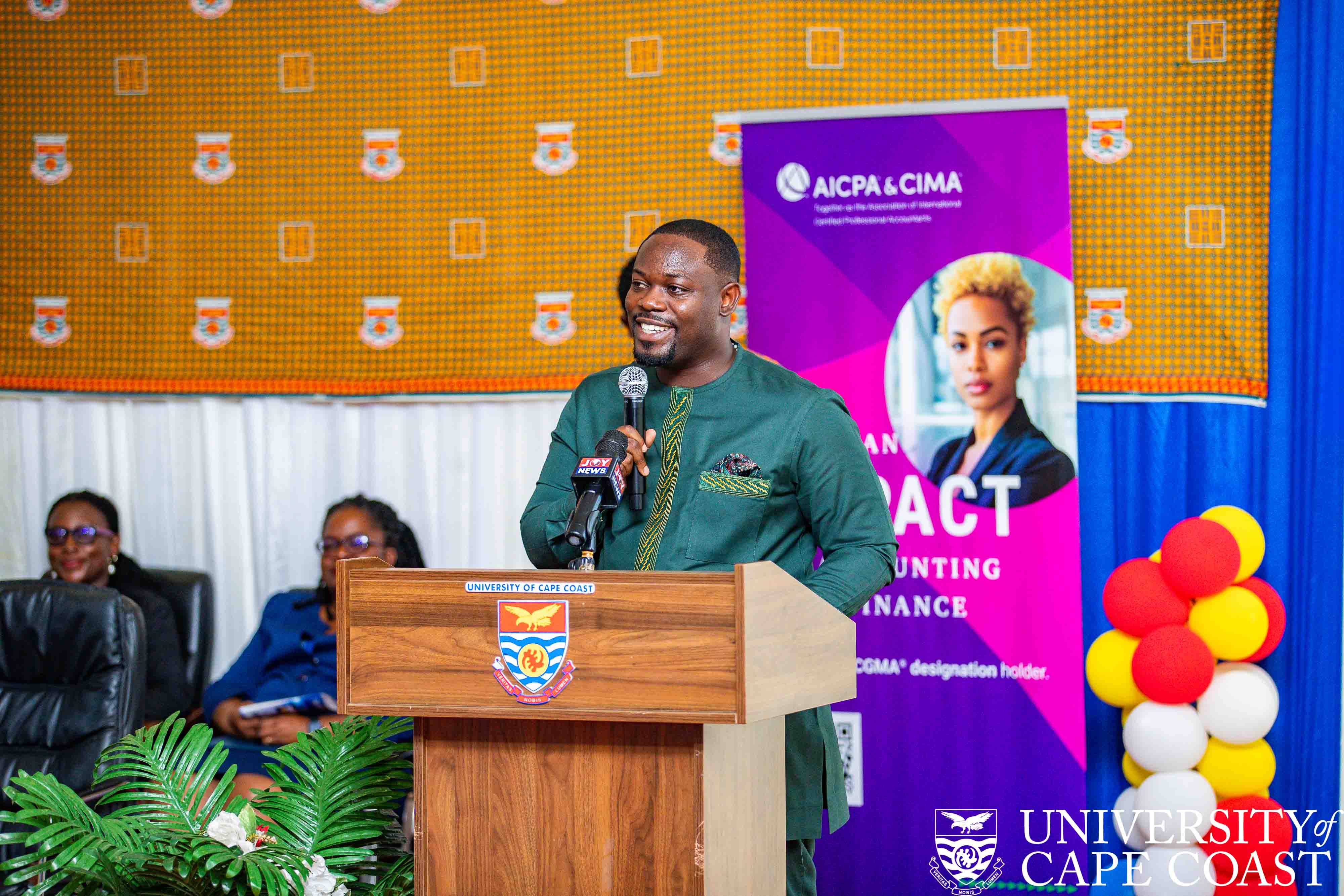 Mr. Frederick Kwabena Asare speaking at the function