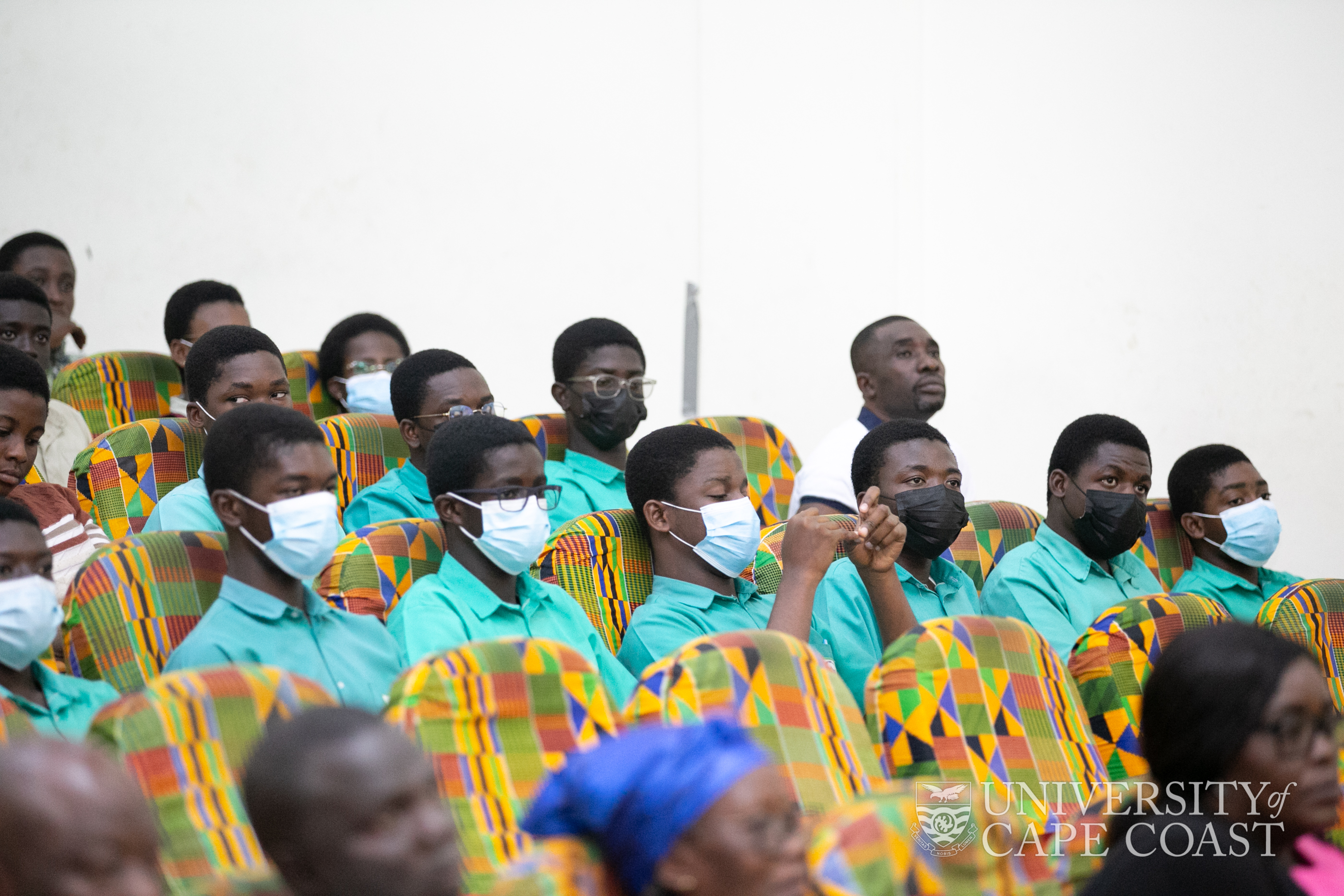 Some students of St Augustine’s College at the book launch