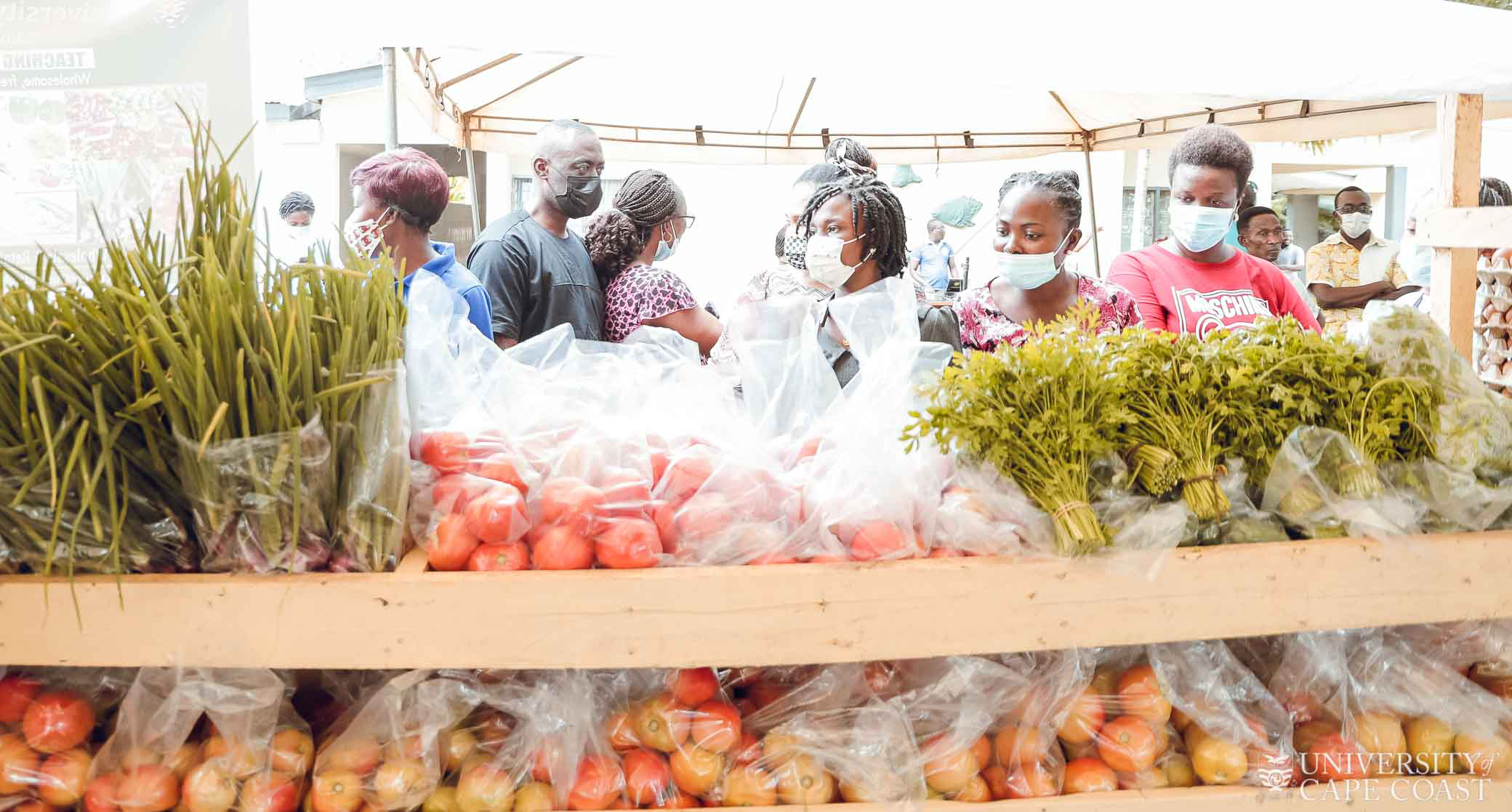 Produce on display at the Farmers Market