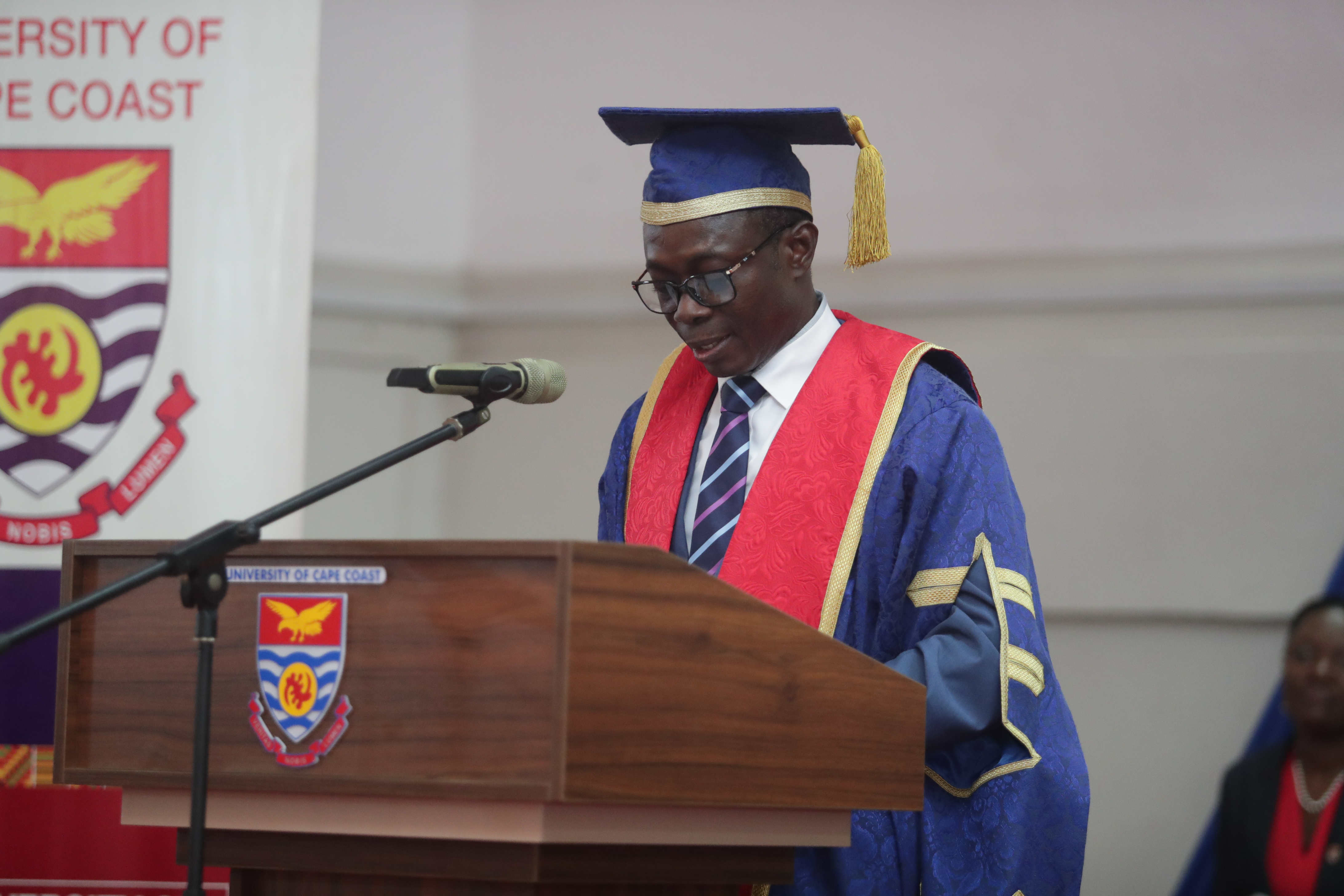 Vice-Chancellor addressing the congregation