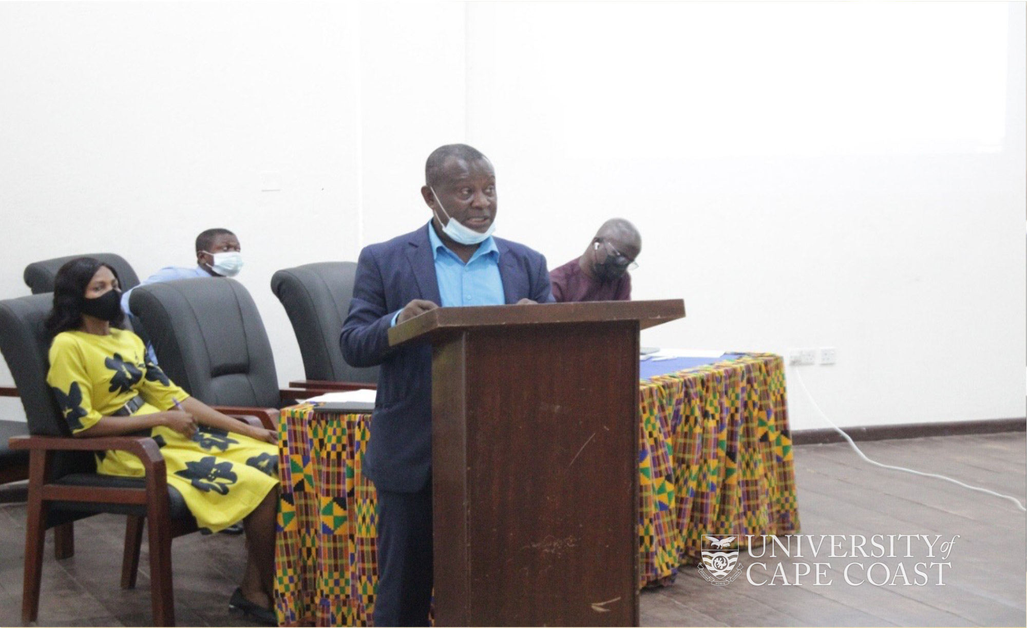 Welcome address by Prof. Gyimah, the Ag. Director of DAPQA