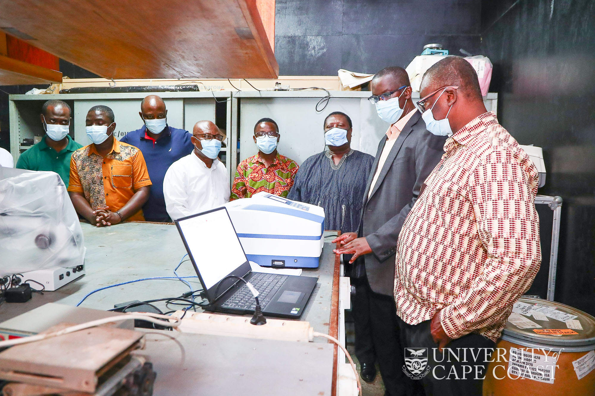 Provost of CHLS Commissioning the equipment