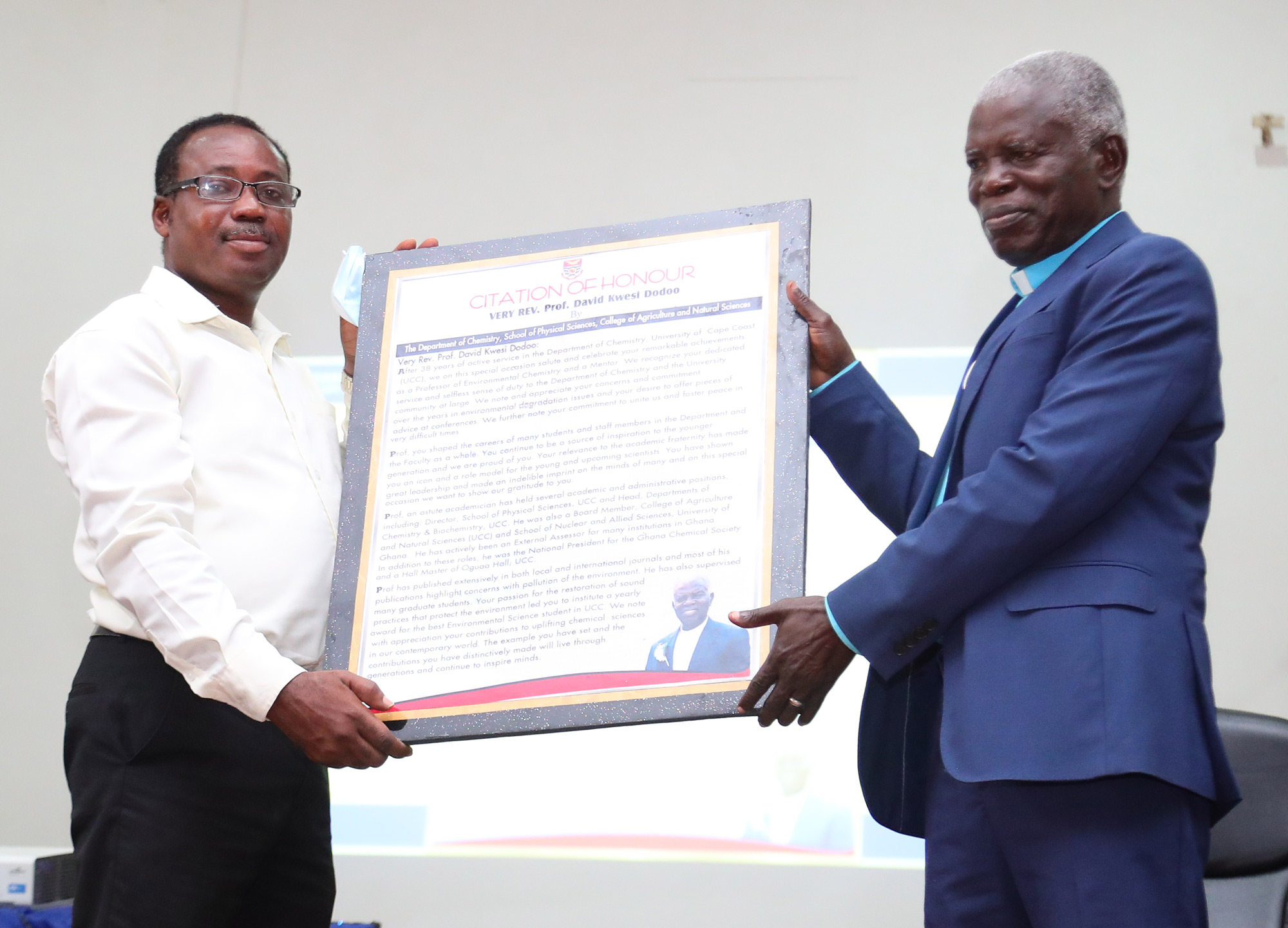 Rev. Prof. David Kwesi Dodoo Rev. Prof. David Kwesi Dodoo