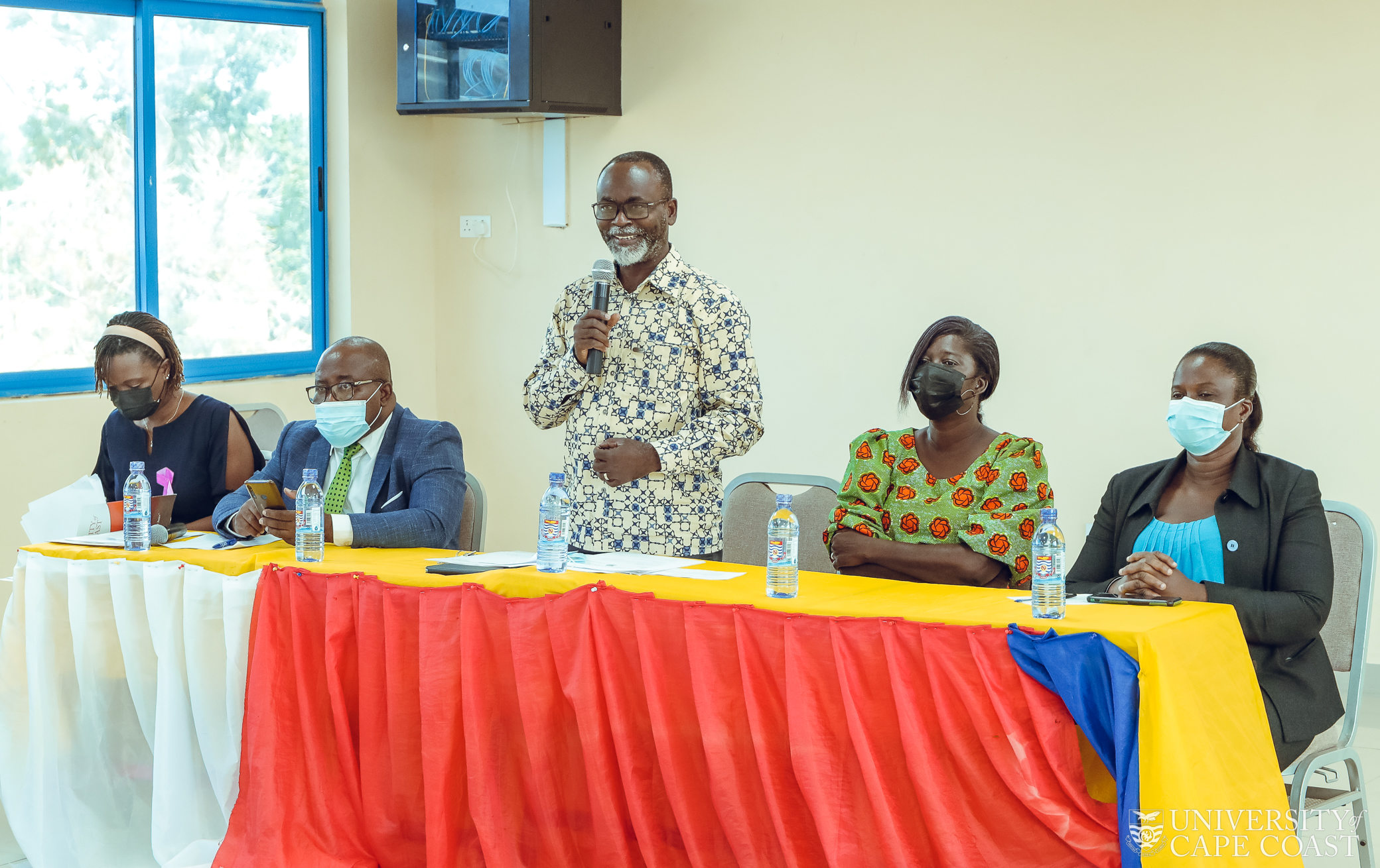 Prof. Livingstone K. Sam-Amoah, chairman of the main Planning Committee for the 60th Anniversary Celebrations addressing those present