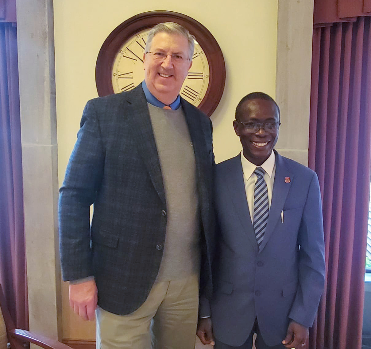 VC with President of Bucknell University, John Bravman