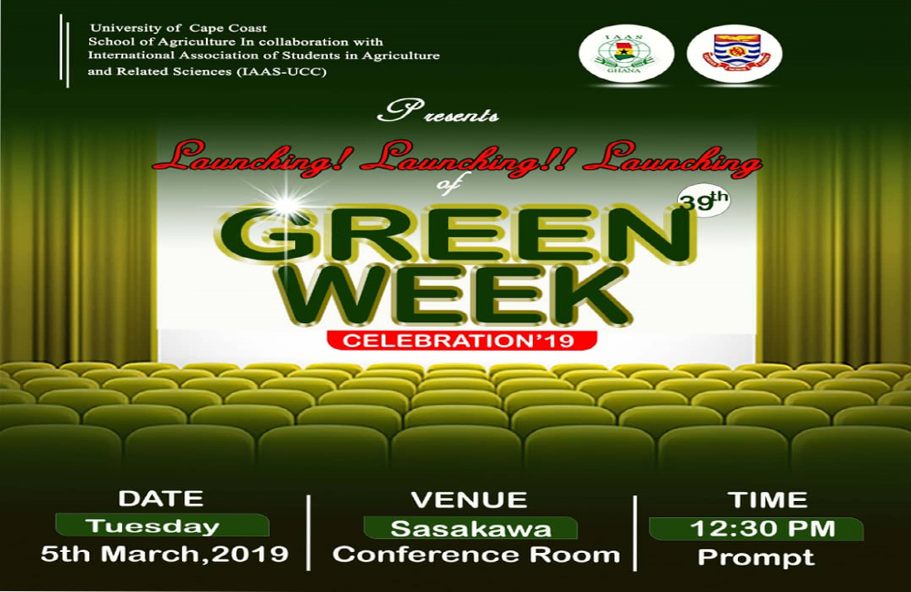 International Association of Students in Agriculture and Related Sciences Week Celebration 2019 Launch Poster International Association of Students in Agriculture and Related Sciences Week Celebration 2019 Launch Poster