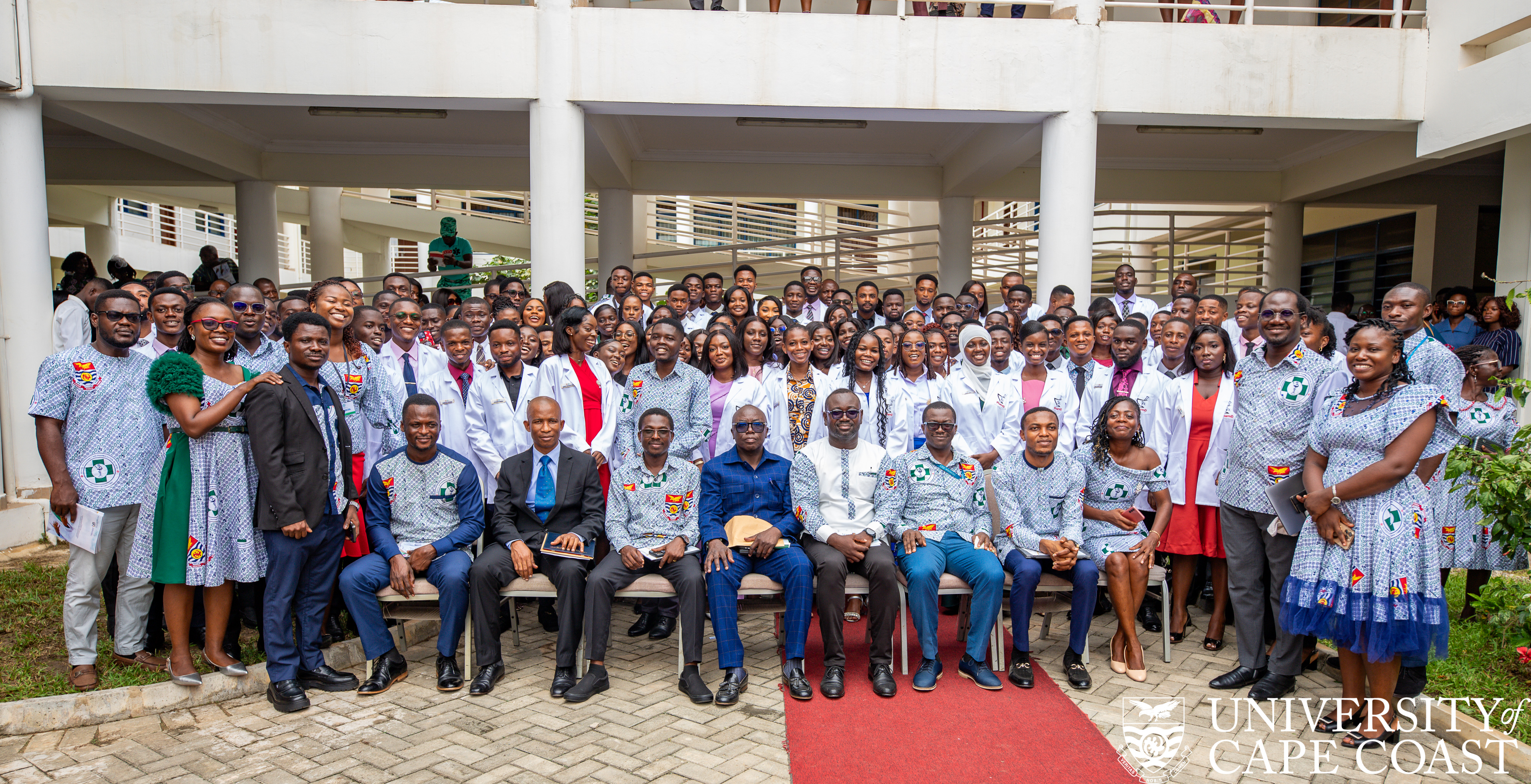 Dignitaries and the students