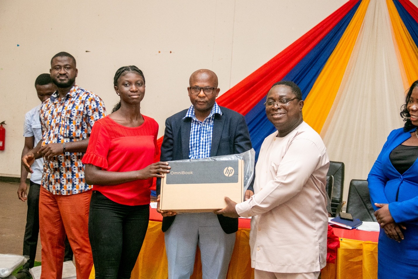 Presentation to a scholar