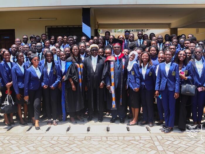 The inductees at the ceremony