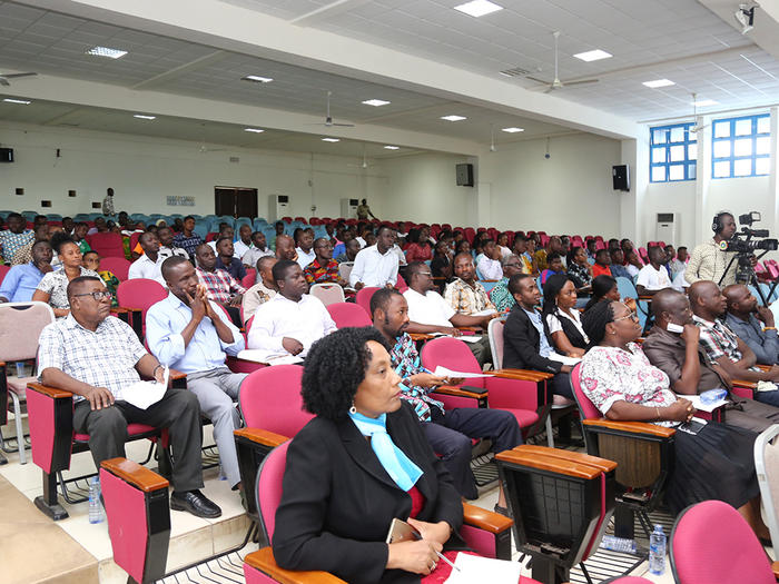 Members of the University Community and the general public at the School of Agriculture Public Lecture The audience at the lecture