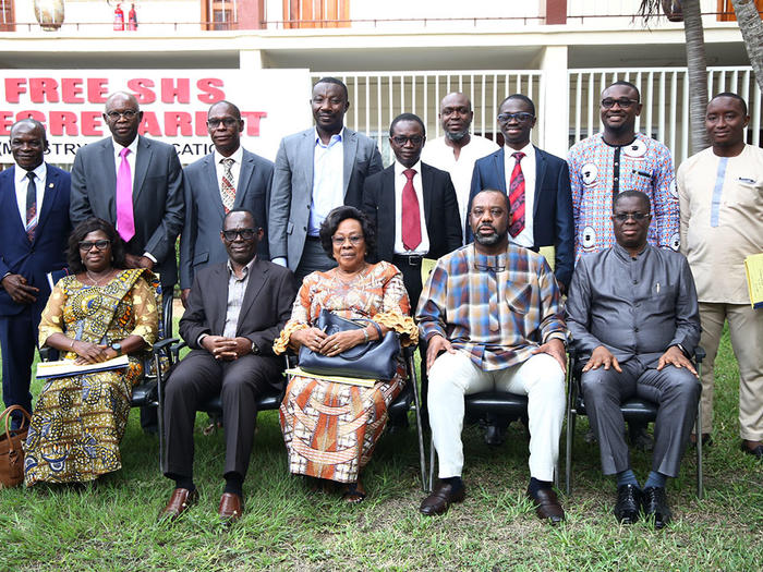 The Minister for Education with members of UCC Council