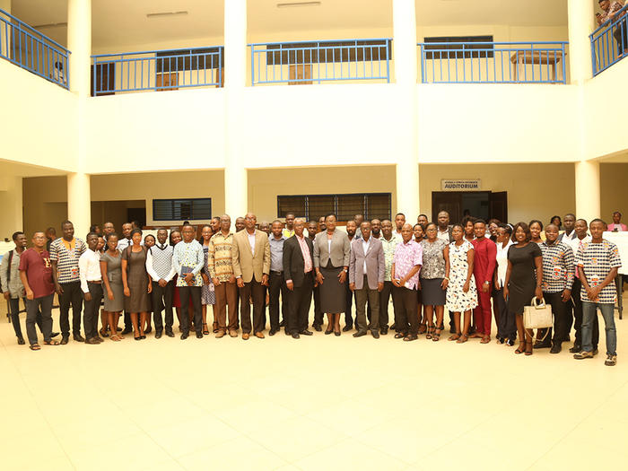 The award winners with the dignitaries The award winners with the dignitaries