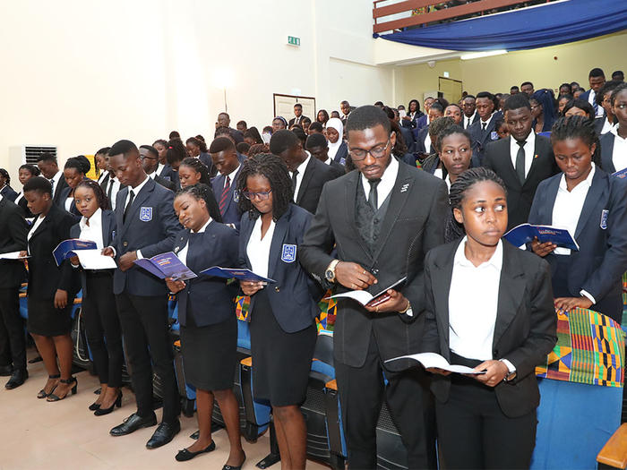 Some of the inductees at the Roll Call Ceremony