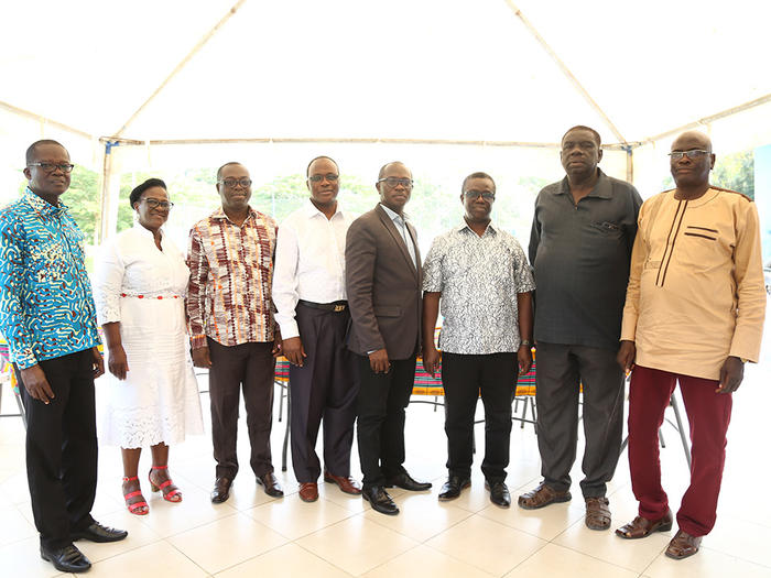 The retirees with some officials of UCC