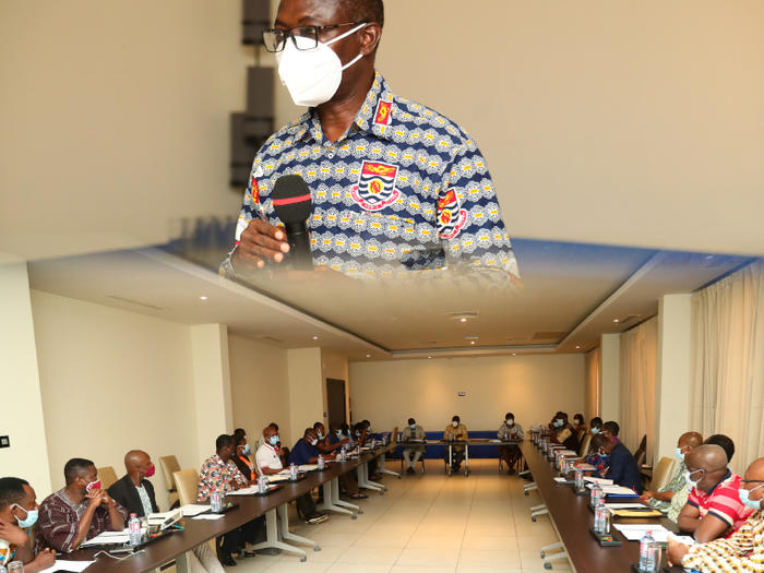 Prof. Johnson Nyarko Boampong addressing the representatives