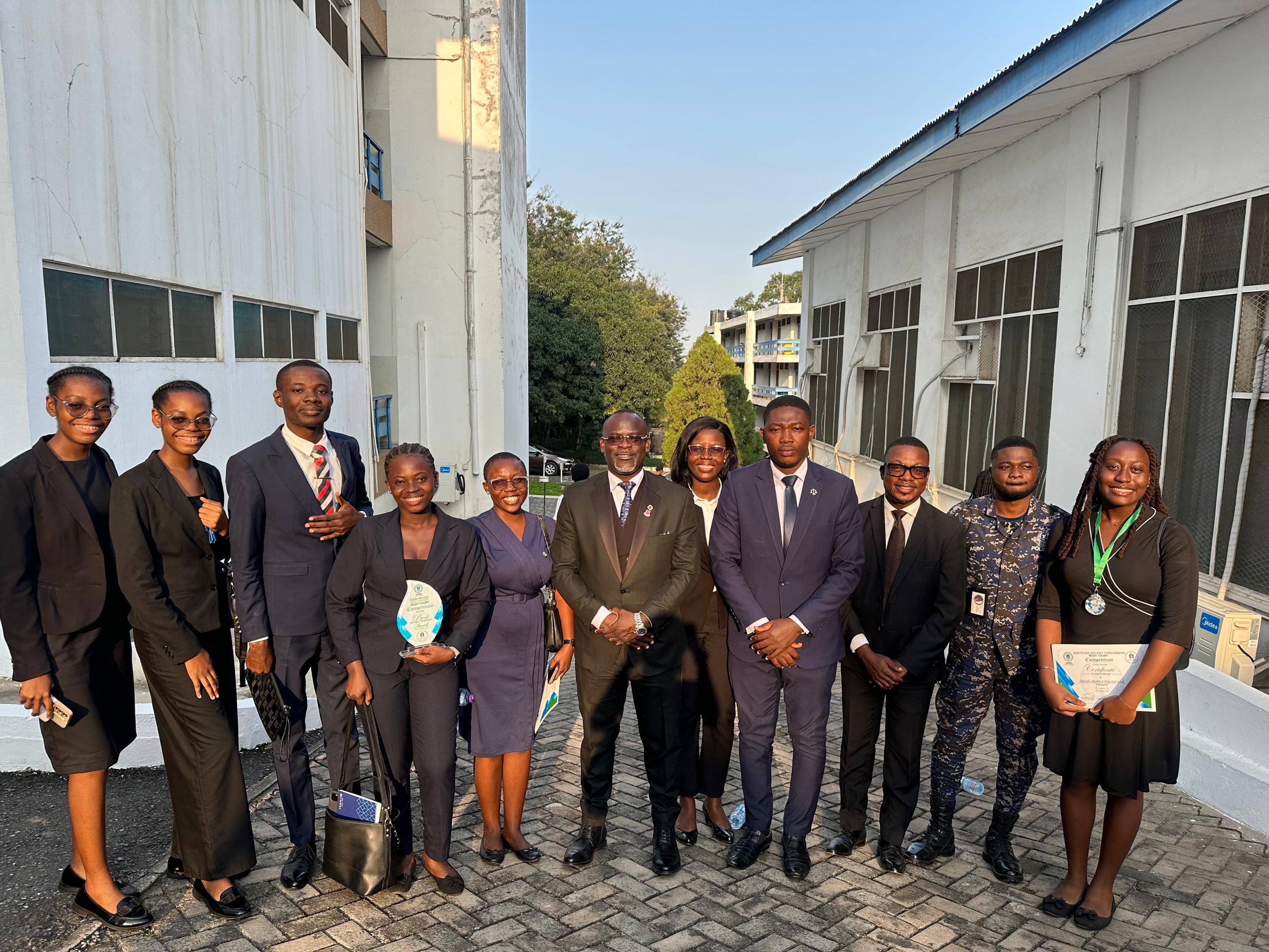 The award-winning Law students The award-winning Law students