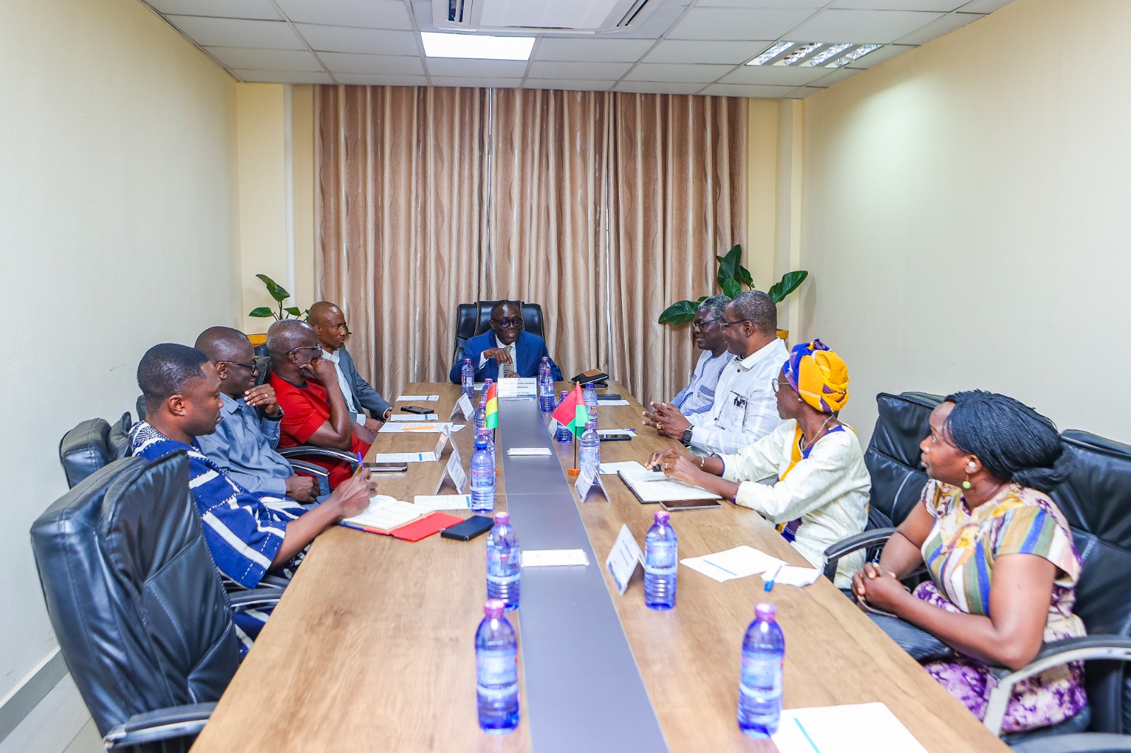 The team from UJK with the UCC team in a meeting